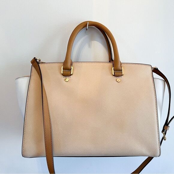MICHAEL Michael Kors Cream and Tan Crossbody Bag - Picture 3 of 9